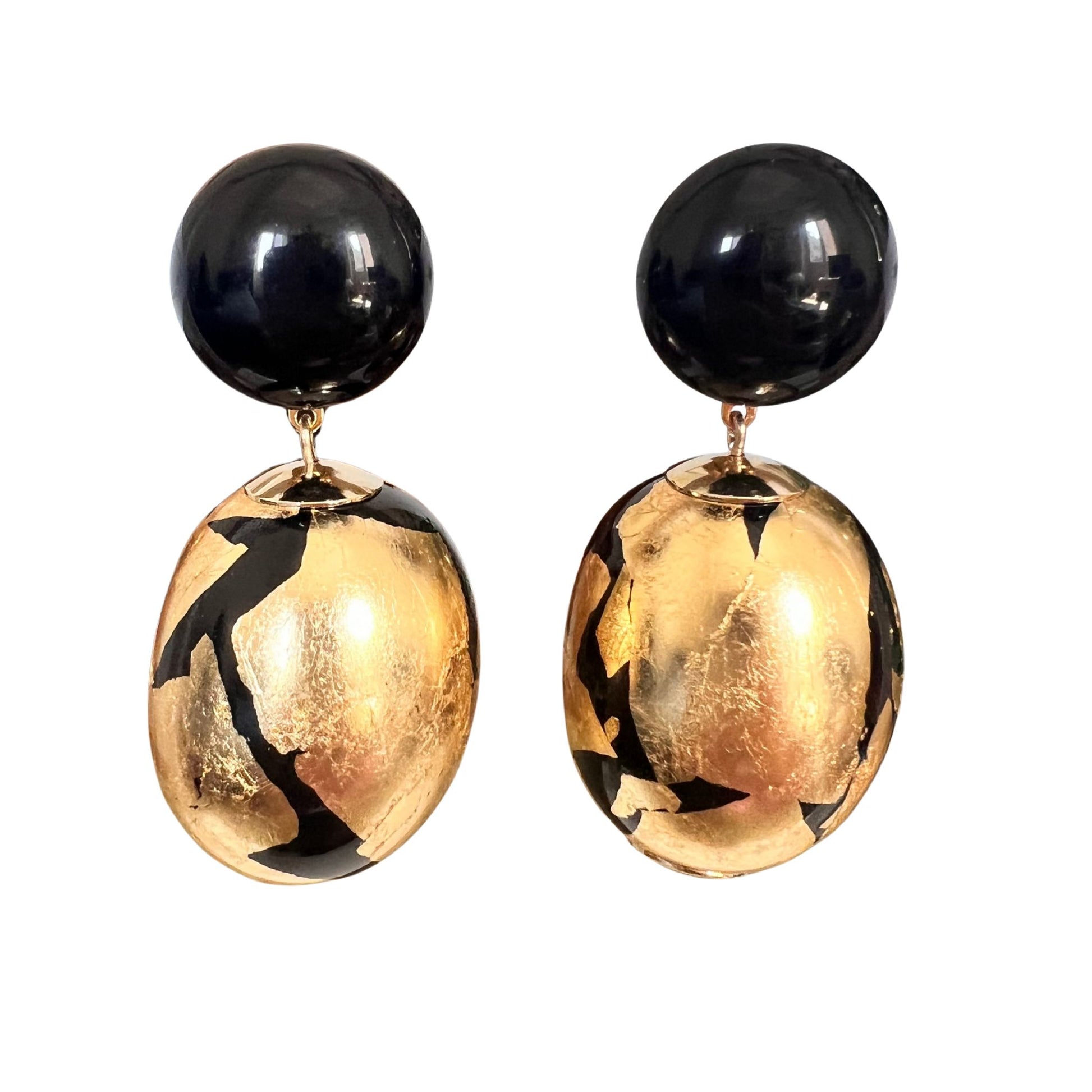 Boucles d'oreilles FRANCINE BRAMLI: BO DE VENISE FEUILLE D'OR