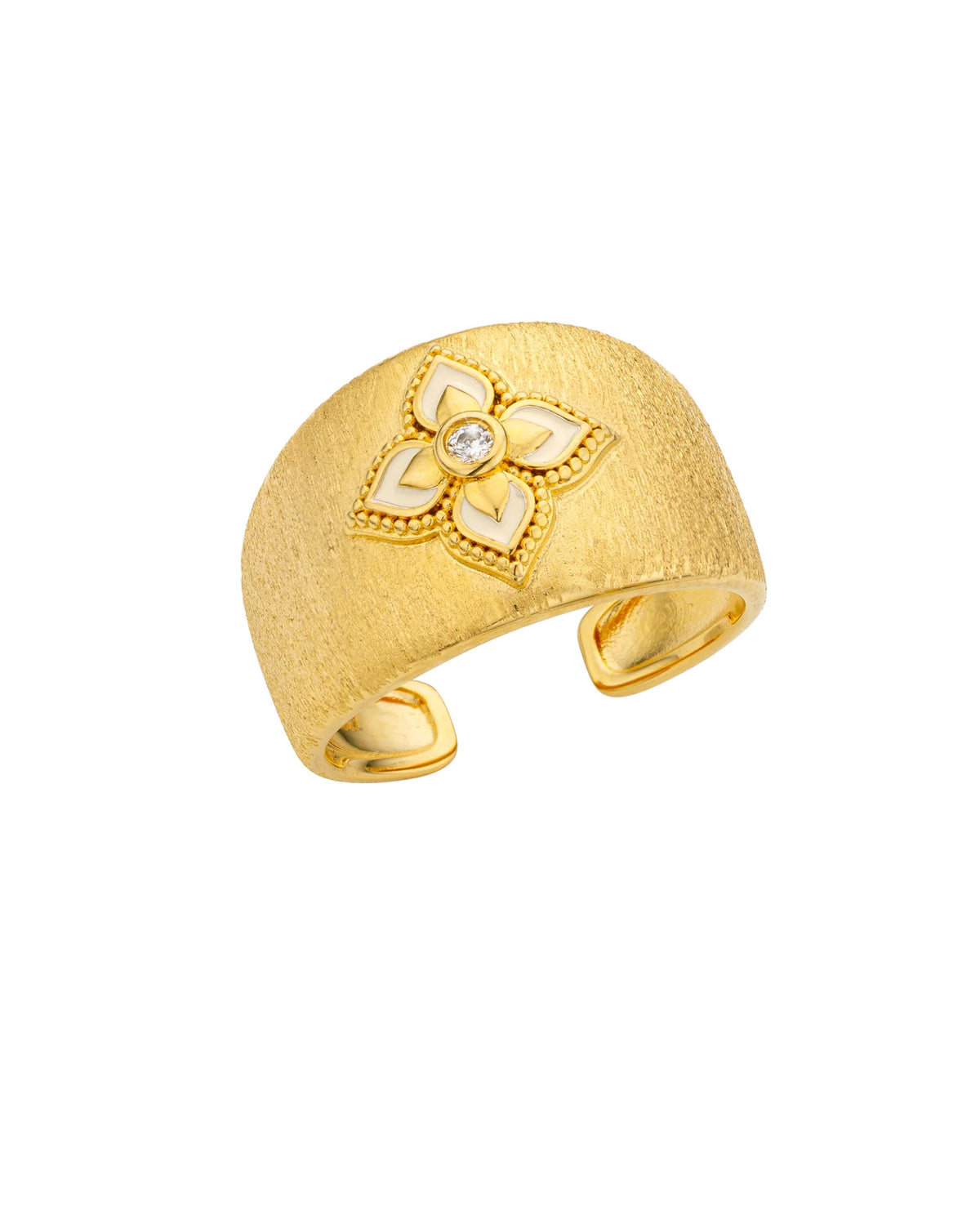 BAGUE - WHITE LOTUS CUFF