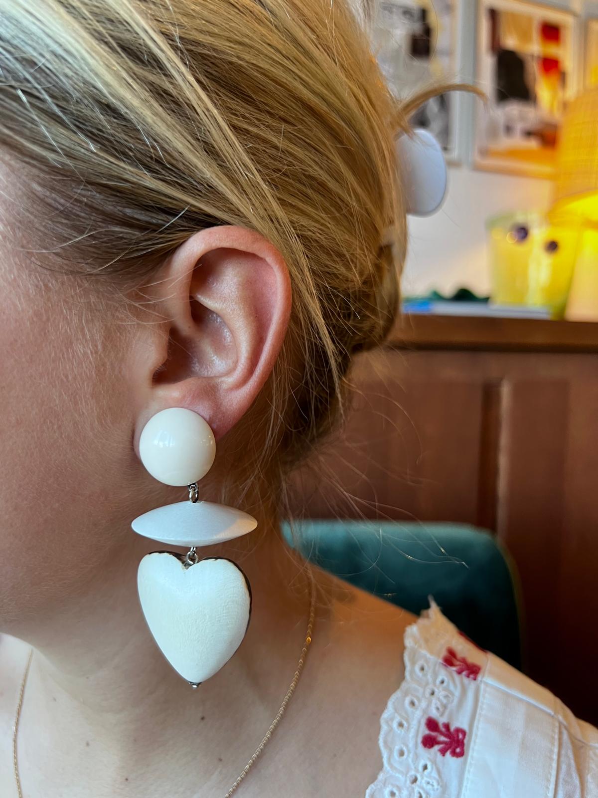 Boucles d'oreilles Francine Bramli:  NATURAL BOIS EXOTIQUE S
