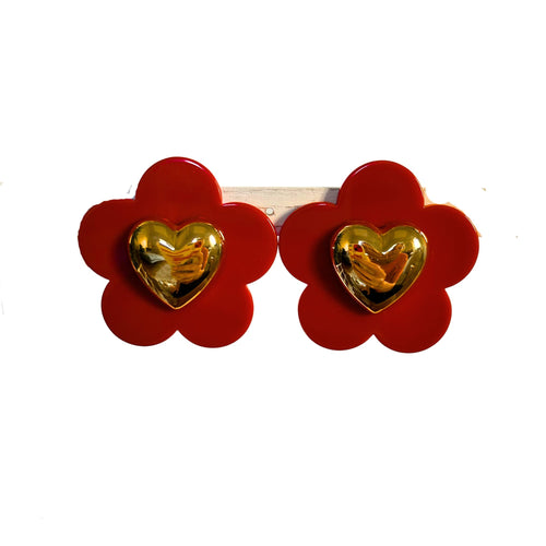 Boucle d'oreilles FRANCINE BRAMLI:  Coeurs Fleuris S