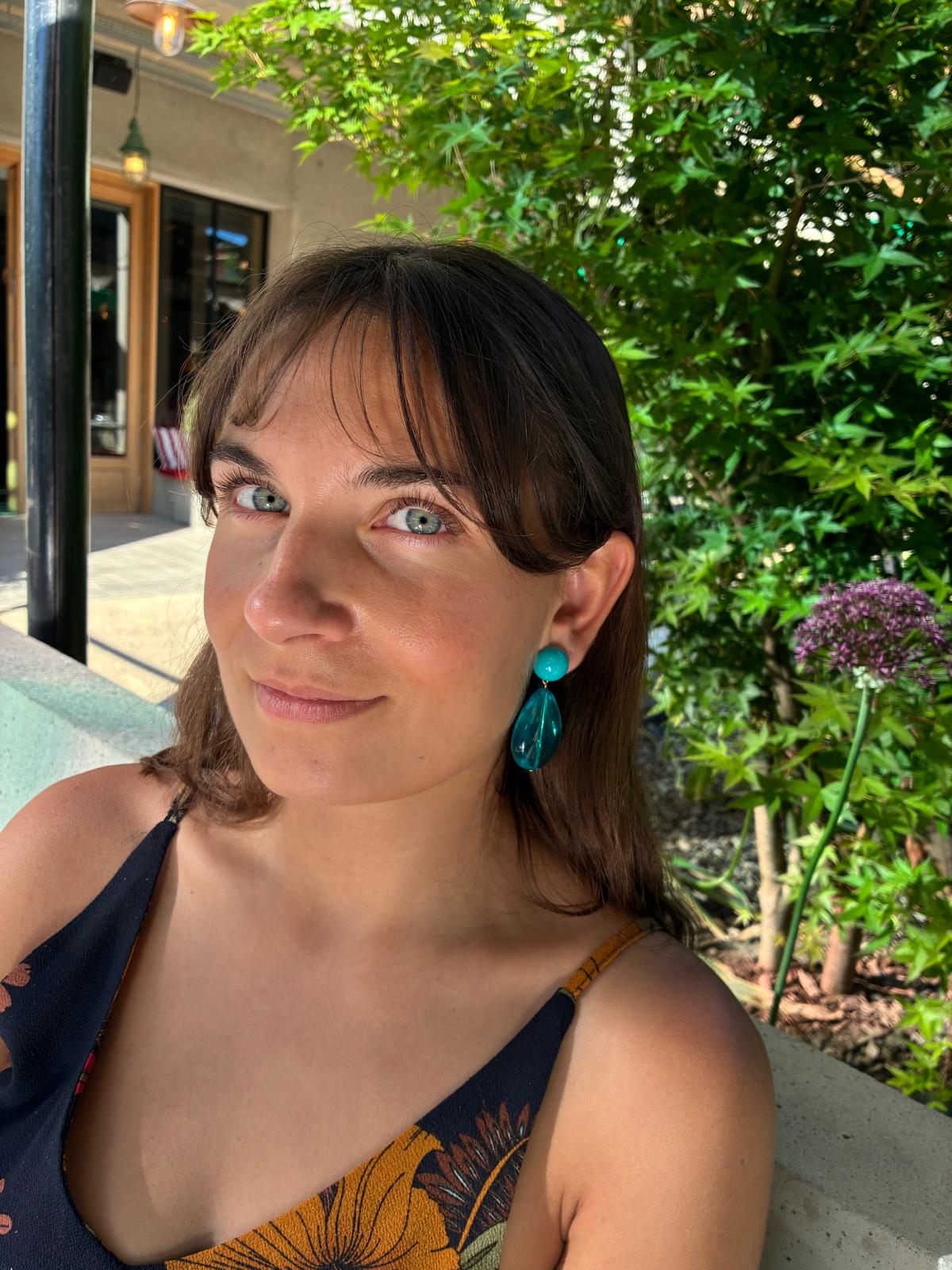 Boucles d'oreilles Francine Bramli: CUBA EDITION LIMITÉE TURQUOISE