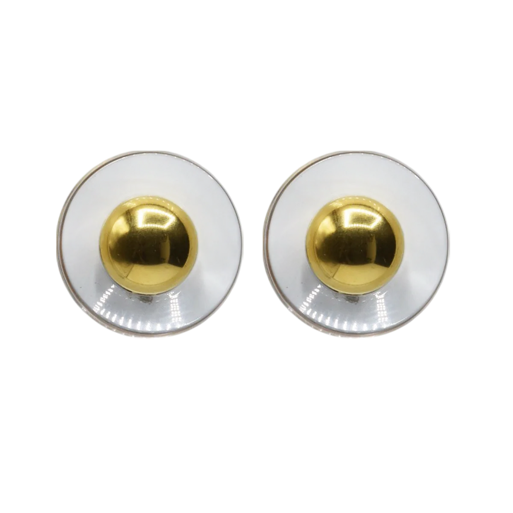 Boucle d'oreilles FRANCINE BRAMLI: FOREVER DORÉE ET TRANSPARENTES