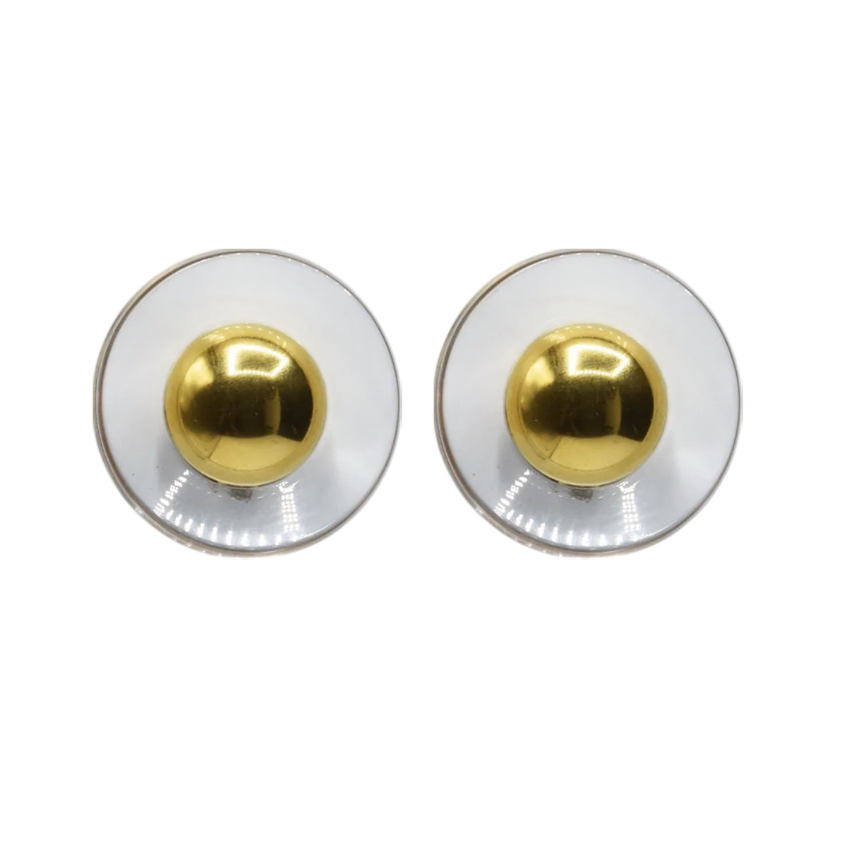 Boucle d'oreilles FRANCINE BRAMLI: FOREVER DORÉE ET TRANSPARENTES