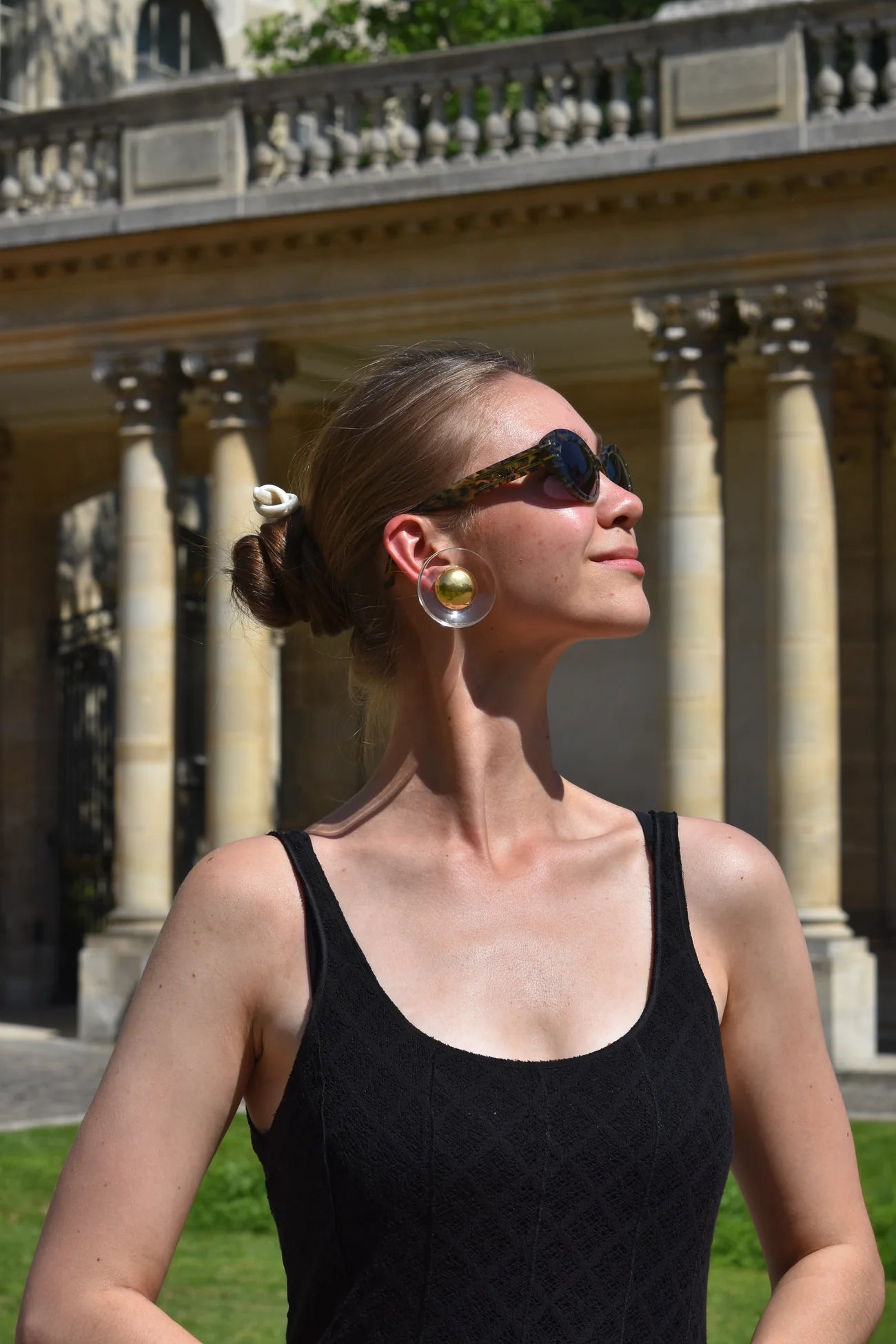 Boucle d'oreilles FRANCINE BRAMLI: FOREVER DORÉE ET TRANSPARENTES