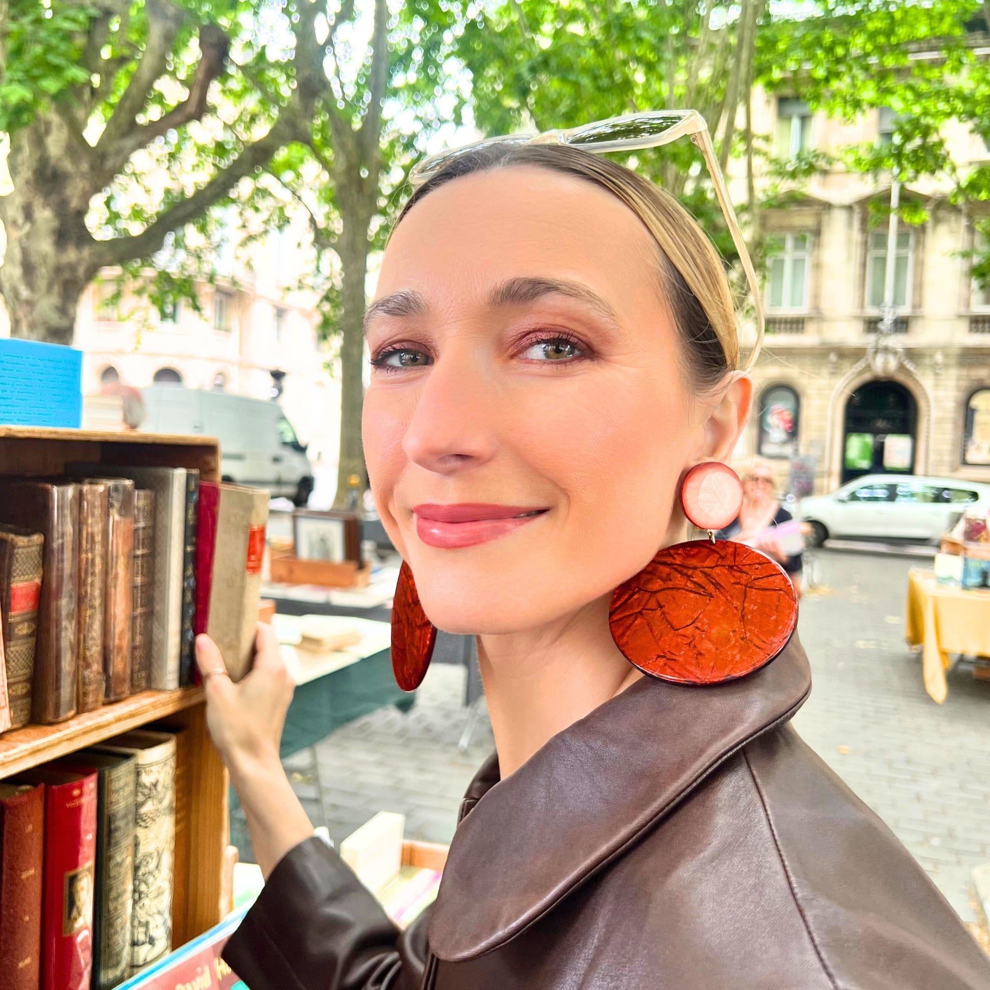 Boucles d'oreilles Francine Bramli: PALMA M GLITTER