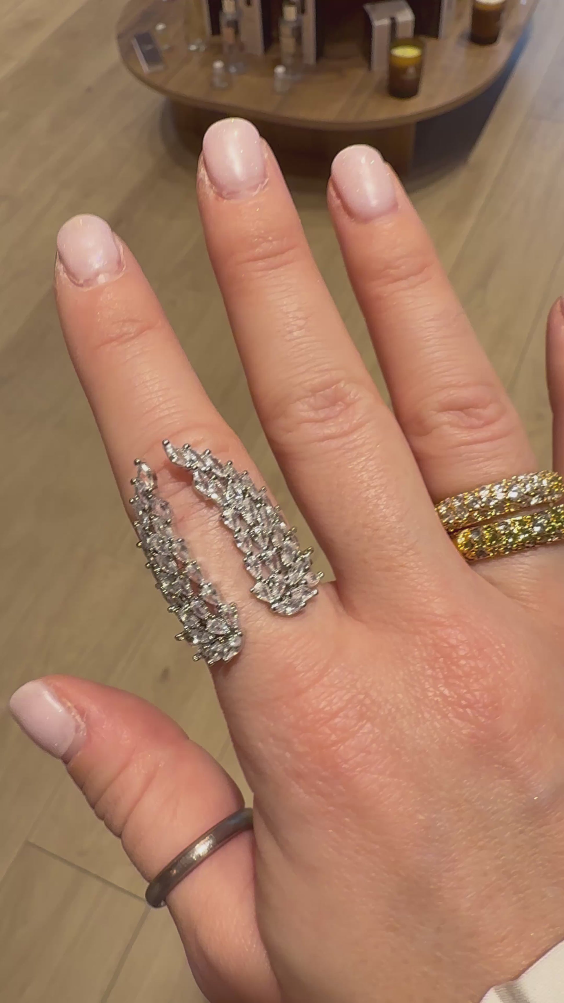 BAGUE AILES D'ANGE ARGENTÉ